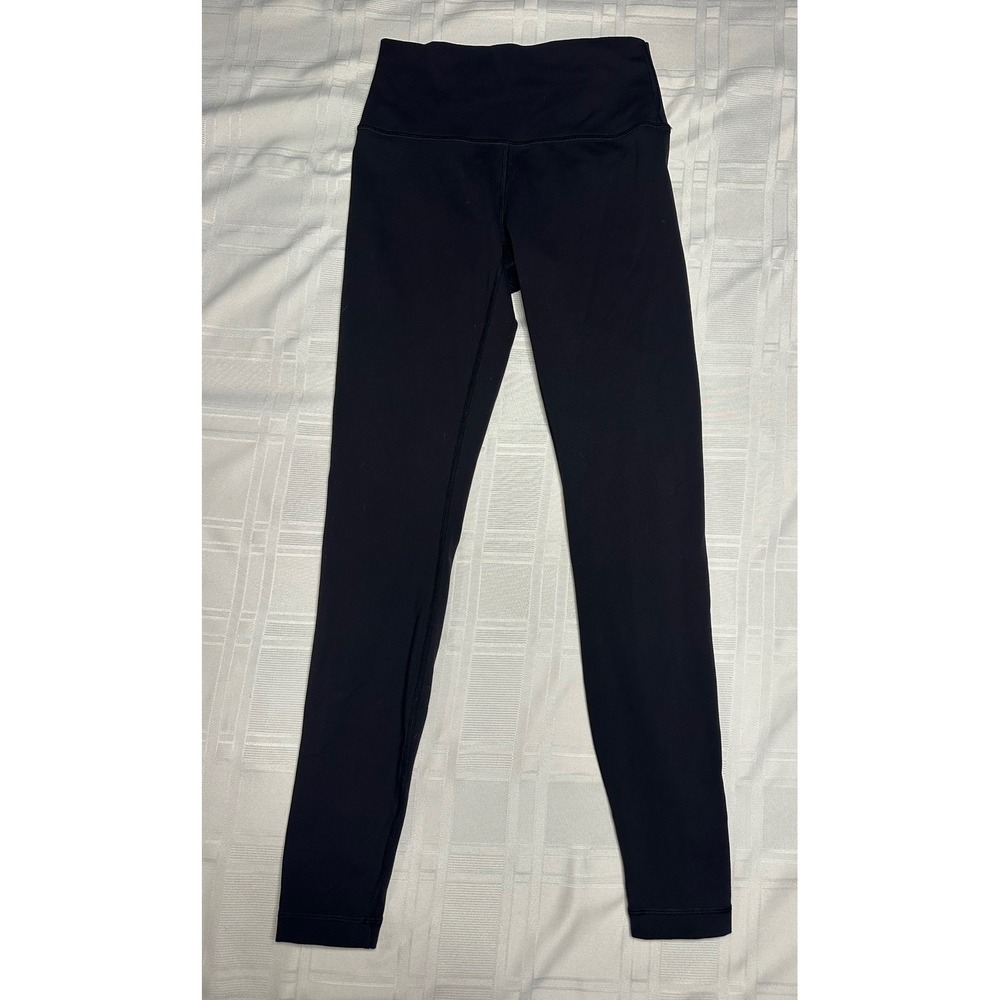Lululemon Leggings Womens 6 Black Wunder Under High Rise Full Length Yoga Pants